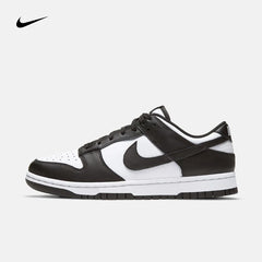 Nike shoes Dunk Retro black and white men skateboarding