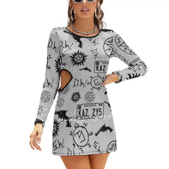Supernatural New Summer Cut Sexy Dresses Ladies Club Wear Party