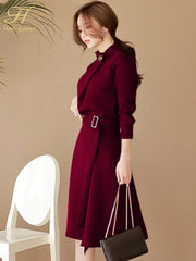 H Han Queen Hot Sales Spring Dresses Korean Retro Professional Wear