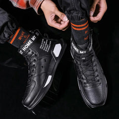 Brand Mens Casual Sneakers High-tops Sneakers Trendy Boys Basketball