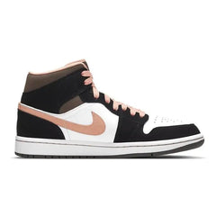 Nike Air Jordan Women's 1 Mid SE 'Peach Mocha' Sneakers shoes