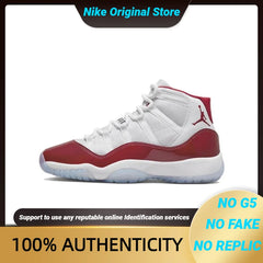Nike Air Jordan 11 Retro Gs 'cherry' Sneakers Shoes-378038-116 With