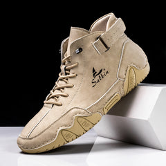 New 2024 Handmade Men Boots Design Sneakers Man Outdoor Casual Leather