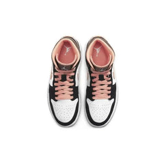 Nike Air Jordan Women's 1 Mid SE 'Peach Mocha' Sneakers shoes