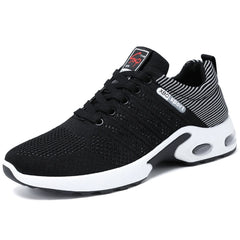 Shoes men new trend men's shoes breathable lace-up running shoes
