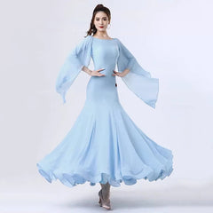 2024 New Ballroom Dance Dress Women's Elegant Lace Party Modern