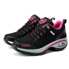Ladies Sneakers Comfortable Breathable Platform Shoes Fashion Lace Up