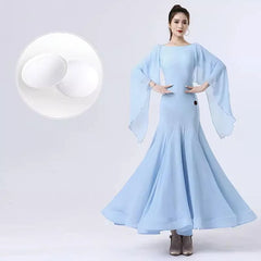 2024 New Ballroom Dance Dress Women's Elegant Lace Party Modern