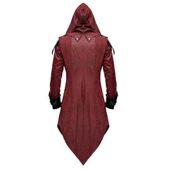 Assassin Cosplay Medieval Man Costume Streetwear Hooded Jackets