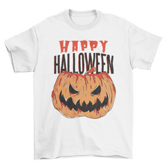 Bloody pumpkin halloween t-shirt