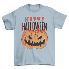 Bloody pumpkin halloween t-shirt