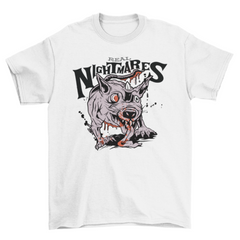 Zombie rat creature halloween t-shirt