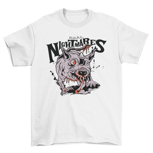 Zombie rat creature halloween t-shirt