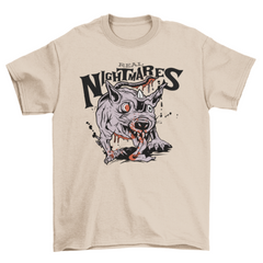Zombie rat creature halloween t-shirt
