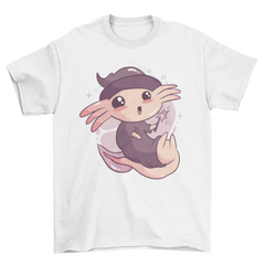 Cute halloween axolotl t-shirt