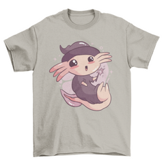 Cute halloween axolotl t-shirt