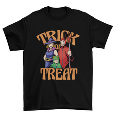 Family in halloween costumes t-shirt design