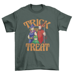 Family in halloween costumes t-shirt design