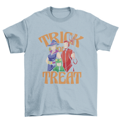 Family in halloween costumes t-shirt design