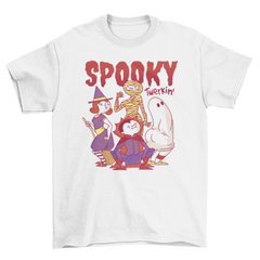 Spooky Holiday Cartoon Ghost monsters twerk Halloween dance t-shirt