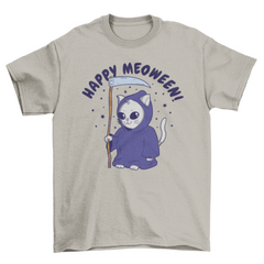 Cool Halloween reaper cat t-shirt