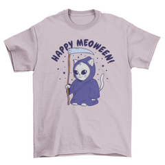 Cool Halloween reaper cat t-shirt