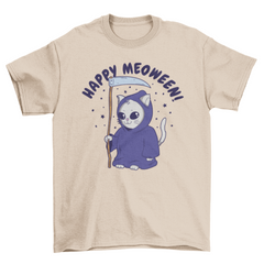 Cool Halloween reaper cat t-shirt