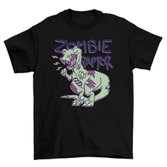 Cool Halloween zombie raptor t-shirt