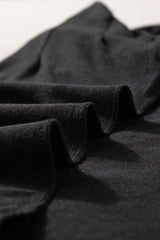 Blackish Green Seamed Detail Contrast Lace Raglan Sleeve Tee