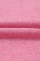 Khaki Plain Drop Shoulder Ribbed Trim Oversized Sweatshirt