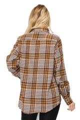 Oversize Boyfriend Plaid Checkered Flannel