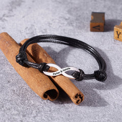 Infinity Names Bracelet For Couple, Anniversary Gift for Boyfriend