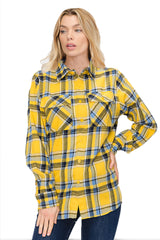 Oversize Boyfriend Plaid Checkered Flannel