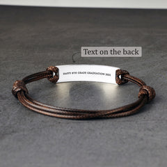 Personalized Bracelet For Son, Graduation Gift from Mom, To My Son
