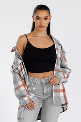 Boyfriend Oversized Soft Flannel Shacket FL503