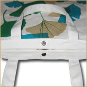 Funtote® Ginkgo Leaf Canvas Tote Bag
