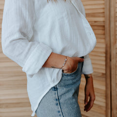 Grief crystal bracelet with an affirmation