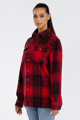 Boyfriend Oversized Soft Flannel Shacket FL504