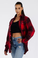 Boyfriend Oversized Soft Flannel Shacket FL504