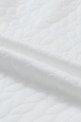 White Merry and Bright Quilted Sweatshirt