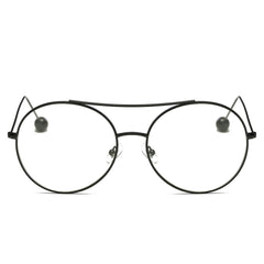 EUREKA | Unisex Round Tinted Lens Aviator Clear Glasses Balled Sunglas