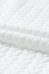 White Merry and Bright Quilted Sweatshirt