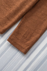 Black Plain Textured Button Up Shirt Shacket with Flap Pockets