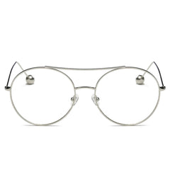 EUREKA | Unisex Round Tinted Lens Aviator Clear Glasses Balled Sunglas