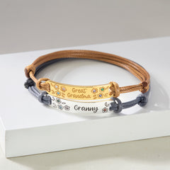 Birthstone Bracelet for Mom, Kids Birthstones Bracelet, Mom Bracelet