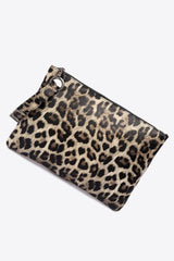 Leopard Vegan Leather Clutch