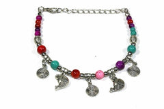 Spirals & Fish Charm Bracelet