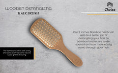 Natural Wooden Detangling Hair Brush