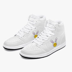 Jacki Easlick Lux Bunny High-Top Leather Sneakers