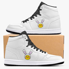 Jacki Easlick Lux Bunny High-Top Leather Sneakers